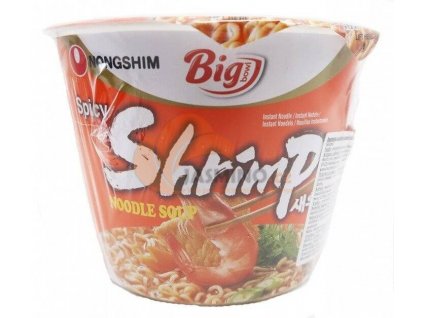 NONGSHIM instant shrimp noodle soup in a bowl 115g