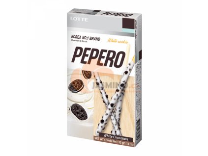 LOTTE PEPERO Tyčinky - bílá Cookie 37g