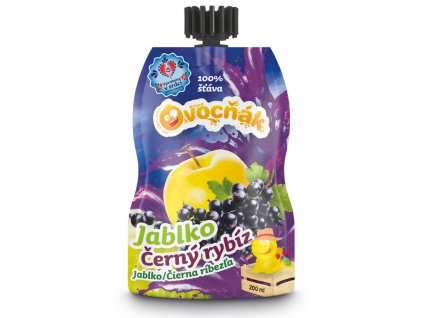 VÝPRODEJ!!!Mošt ovocný jablko-černý rybíz 200 ml OVOCŇÁK