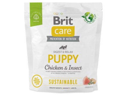 Feed Brit Care Dog Sustainable Puppy Chicken & Insect 1kg
