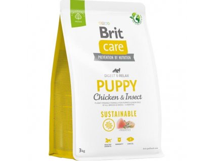 Brit Care Dog Sustainable Puppy Chicken+Insect 3 kg
