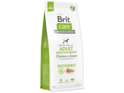 Feed Brit Care Dog Sustainable Adult Medium Breed Chicken & Insect 12kg