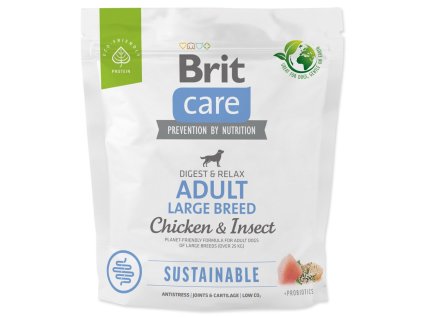 Feed Brit Care Dog Sustainable Adult Large Breed Chicken & Insect 1kg