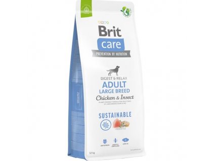 Brit Care Dog Sustainable Adult Large Breed Chicken+Insect 12 kg