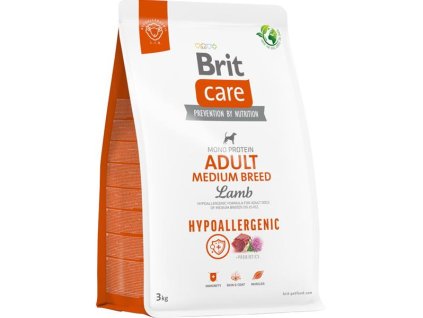 Brit Care Dog Hypoallergenic Adult Medium Breed Lamb 3 kg