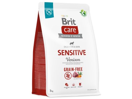 Brit Care Dog Gabonamentes Sensitive őzgerinc 3kg