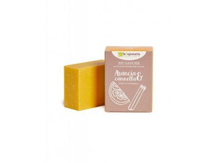 Solid soap olive-orange and cinnamon 100g BIO LA SAPONARIA