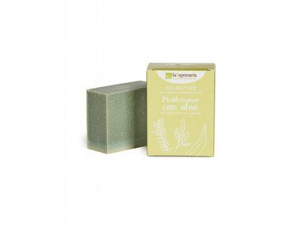 Solid soap olive-Mediterranean herbs with aloe 100g BIO LA SAPONARIA