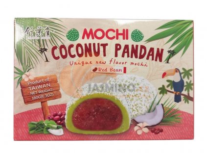 BAMBOO H. Mochi rýžové koláčky - Kokos,Pandan,Červená fazole 180g