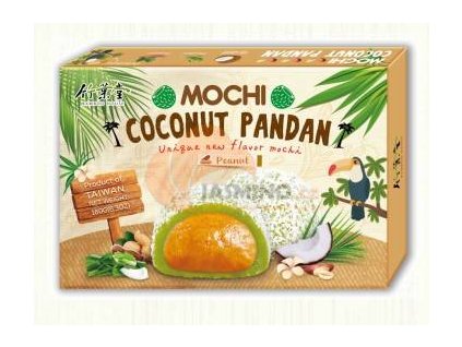 BAMBOO H. Mochi rice cakes - Coconut, Pandan, Peanut 180g