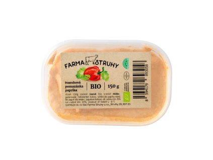 VÝPRODEJ!!!Pomazánka tvarohová s paprikou 150 g BIO FARMA STRUHY