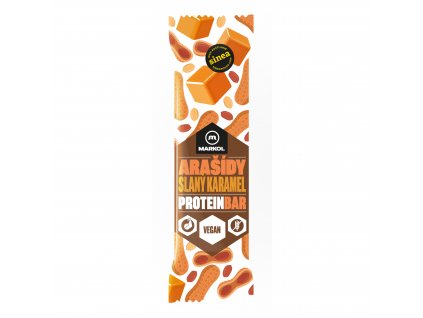 VÝPRODEJ!!!Tyčinka proteinová arašídy a slaný karamel 40 g MARKOL