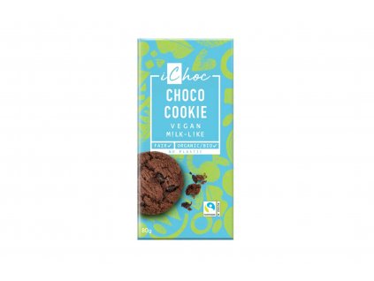 iChoc BIO vegan rýžová čokoláda CHOCO COOKIE 80g