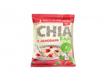 Chia kaše s jahodami a smetanou - Semix 65g