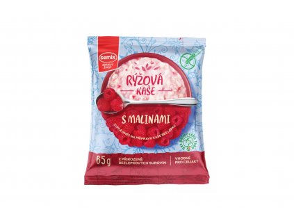 Gluténmentes rizs zabkása málnával - Semix 65g