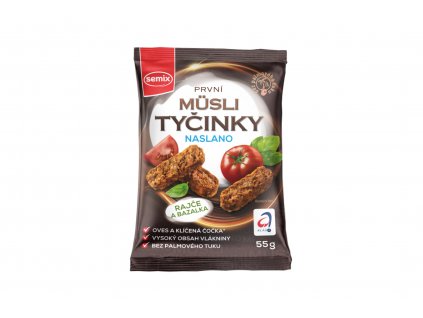 Müsli tyčinky naslano rajče a bazalka - Semix 55g