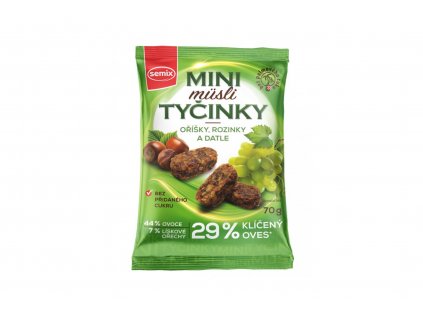 Mini müsli tyčinky s oříšky bez lepku - Semix 70g