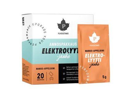 1 elektrolyytti jauhe mango appelsiini 20 sacku