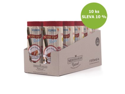 Serrano Dog Sticks Schinken, Stange 16 x 12 g (10 Stück) RABATT 10%