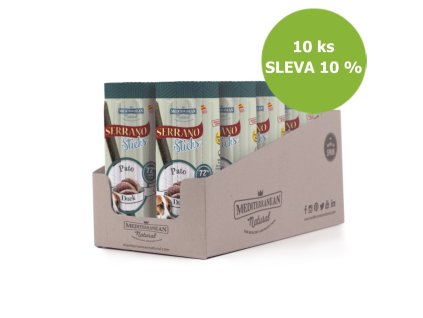 Serrano Dog Sticks Kaczka, patyczki 16 x 12 g (10 szt.) RABAT 10%