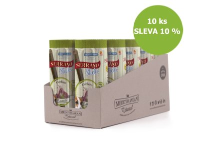 Serrano Dog Sticks Lamm, Stick 16 x 12 g (10 Stück) RABATT 10%