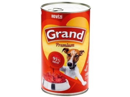 Grand Premium Dog Rindfleisch, Dose 1300 g