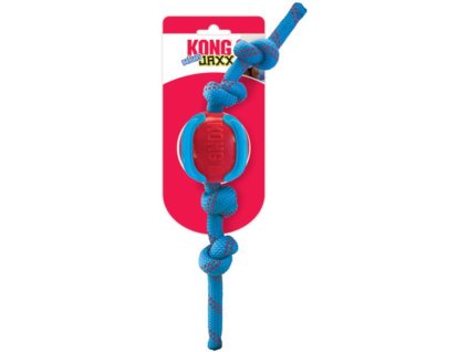 Gummispielzeug Jaxx Brights Ball mit Seil KONG M Mix