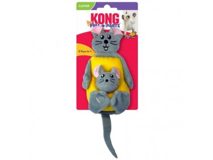 Toy cat Pull-A-Partz mouse and cheese KONG