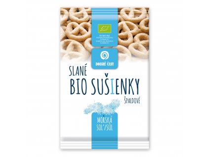 Sušenky špaldové celozrnné slané s mořskou solí 140 g BIO DOBRÉ ČASY