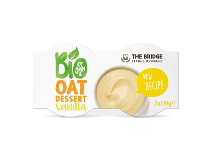 Desszert zab vanília 2x130 g BIO THE BRIDGE