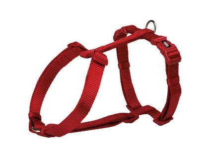 H-postroj PREMIUM - červená (Velikost postroje H PREMIUM M-L:hruď:52-75cm/20mm)