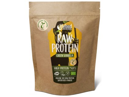 Bio raw protein vanilkový s mladým ječmenem Lifefood 450 g