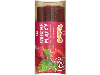 Plátky ovocné jablko-malina 20 g OVOCNIAK