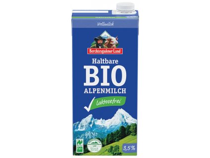 Bio trvanlivé alpské mléko bez laktózy plnotučné BGL 1 l