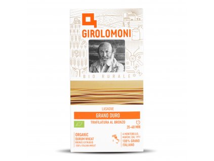 Těstoviny lasagne semolinové 500 g BIO GIROLOMONI