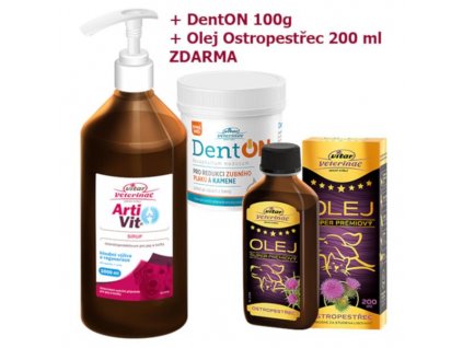 Artivit, panie. 1000ml+DentOn 100g+olej z ostropestu plamistego bez