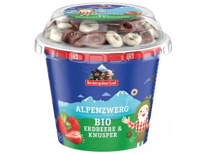Bio jahodový jogurt s čokoládovými kroužky BGL 137 g