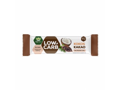 Tyčinka Low Carb kokos, kakao bezl. 40g TOPNATUR