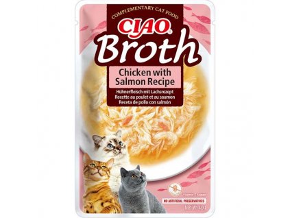 Inaba Ciao kuracie a lososový vývar 40g