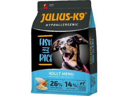 JULIUS K-9 HighPremium 3kg ADULT Hypoallergenic FISH&Rice