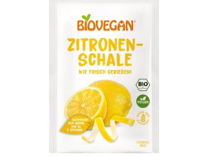 Biovegan Grated Lemon Peel 9g organic
