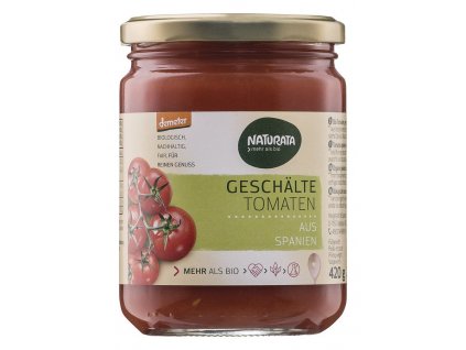 Naturata Geschälte Tomaten in Tomatensaft 420g Bio