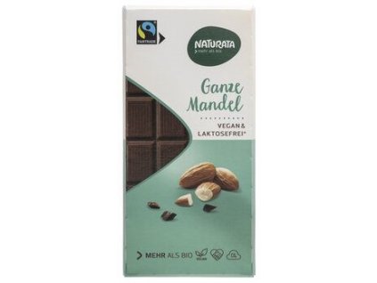Naturata Schokolade mit ganzen Mandeln 100g Bio