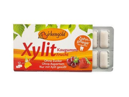Birkengold Xylitol guma do żucia owocowa 17g