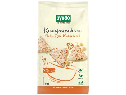 Byodo Chrumkavé chlebíčky z červenej ryže s cícerom 90 g bio