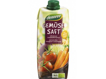 Dennree Zeleninová šťáva 0,5l bio