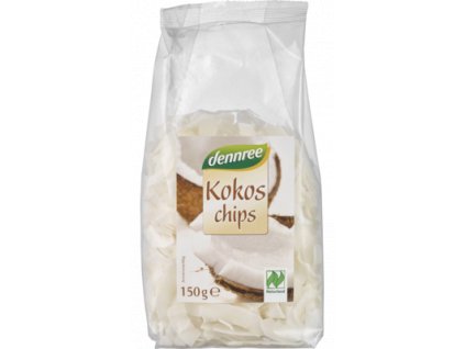 Dennree Kokosové chipsy 150g bio