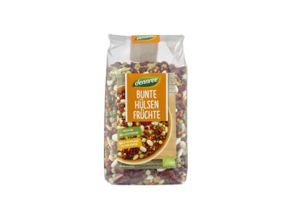 Dennree Leguminoase mixte colorate 500 g organic
