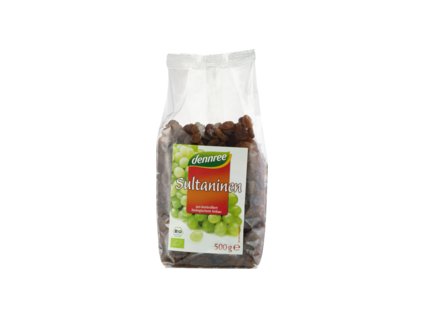 Dennree Rozinky sultánky 500g bio