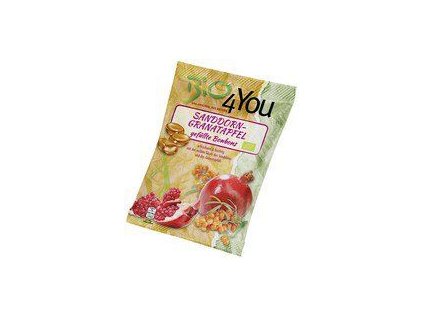 BIO4You Cukríky rakytník granátové jablko 75g bio